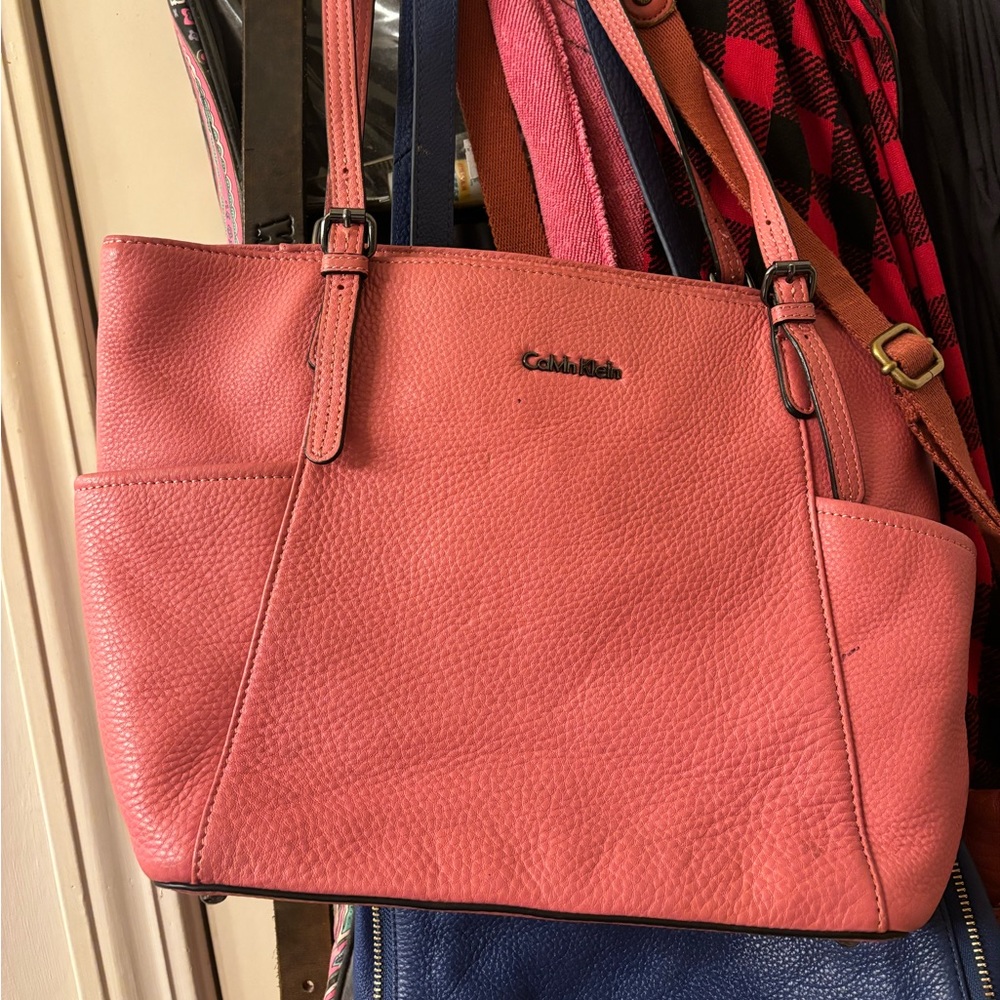 Used Calvin Klein pink purse